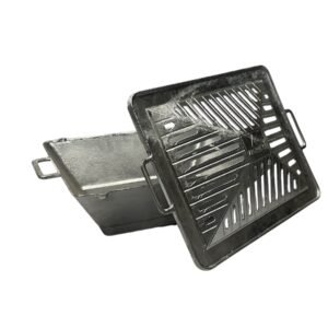 CHURRASQUEIRA RETANGULAR GRELHA CURVA